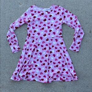 The Children's Place Pink and Red Heart Dress